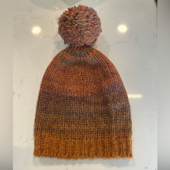 LoveShackFancy Merrick Beanie Knit Hat with Pom Pom main image 5